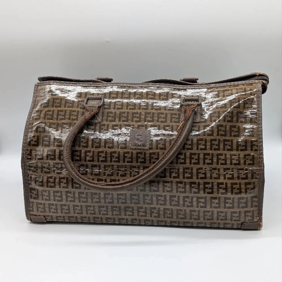 Fendi Vintage FF Monogram Coated Canvas Tote - Picture 1 of 15